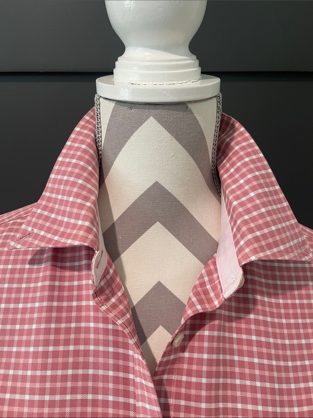 Brooks Brothers Preppy Pink and White Gingham Button Down Shirt Size 10 - Picture 4 of 10